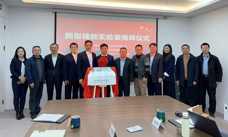 裝備集團(tuán)與中材海外、合肥工業(yè)大學(xué)共建新型儲(chǔ)能實(shí)驗(yàn)室在滬揭牌